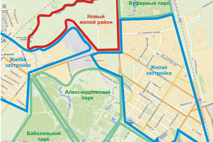 Новый район в Пушкине 