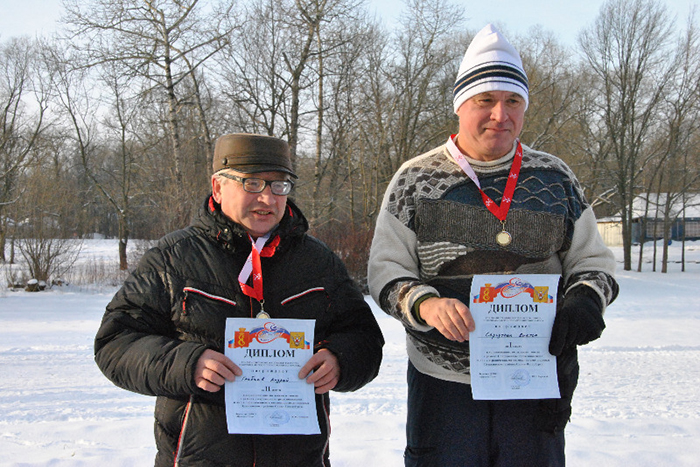Лыжные гонки в Нижнем парке города Пушкина