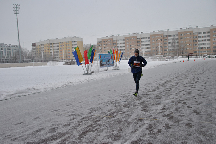 Победитель на 10 км Калинин Владимир