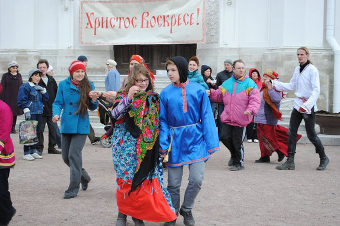 Праздник Пасха в городе Пушкин 